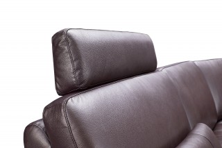 Exquisite Leather Upholstery Corner L-shape Sofa