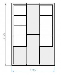 Exclusive Light Pistachio Wall Unit