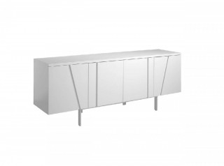 Modern White Veneer Buffet for Living Room