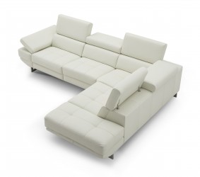 Advanced Adjustable Curved Sectional Sofa in Leather