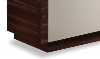 Grey with Walnut Doors Dining Room Buffet Server