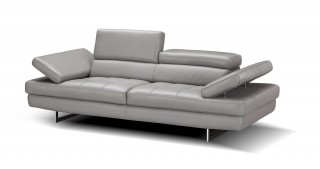 Manhattan Contemporary Italian Leather 2 PCs Sofa Set