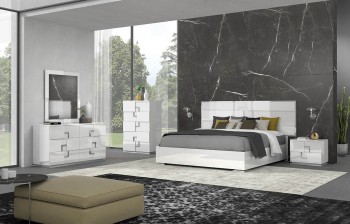 Fashionable Wood Designer Bedroom Furniture Sets with Extra Storage Cases