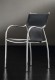 Contemporary Arm Dining Chair in Black Color