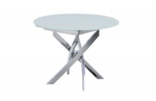 Unique Round Clear Glass Top Dinette Tables and Chairs