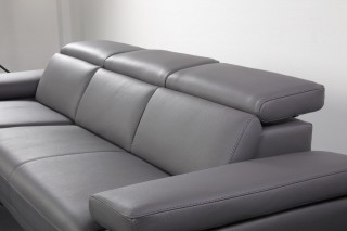 Luxury Sectional Upholstered in Real Leather