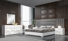 Made in Italy Wood Bedroom Set Design with Extra Storage Made in Italy Wood Bedroom Set Design with Extra Storage