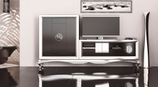 Elegant Matte Wall Unit and Entertainment Center Elegant Matte Wall Unit and Entertainment Center
