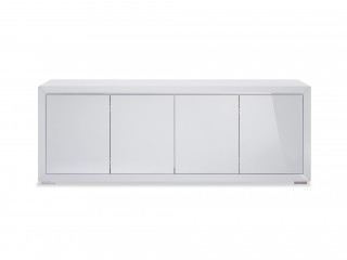 Modern 4 Doors High Gloss White Buffet for Living Room