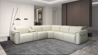 Elegant Furniture Italian Leather Upholstery