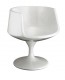 Cup Chair with Molded Seat and Swivel Base Eero Saarinen Style