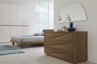 Made in Italy Wood Designer Bedroom Furniture Sets with Optional Storage System