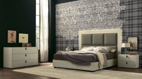 Made in Italy Leather Modern Contemporary Bedroom Designs feat Light