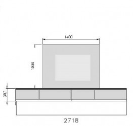 Modern Wall Unit with Light and Entertainment Center