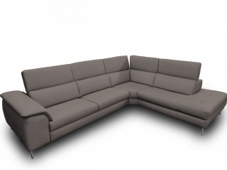 Luxury Full Leather Sectional with Chaise