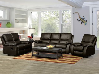 Petit Grande Contemporary Leather Living Room Set