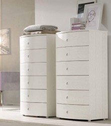 Made in Italy Wood Modern Bedroom Sets with Optional Storage System