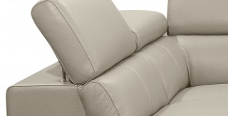 Advanced Adjustable Leather Sectional with Chaise