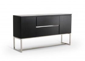 Contemporary Drex Modern Black Two Door Buffet