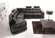 Contemporary Sectional Sleeper in Italian Leather Contemporary Sectional Sleeper in Italian Leather