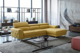 Adjustable Advanced Italian Leather Living Room Furniture