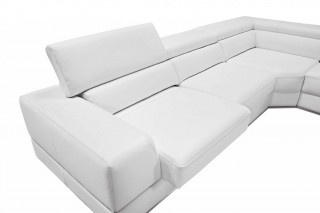 Elite Sectional Upholstered in Real Leather