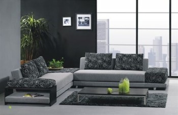 Graceful Covered in Microfiber Sectional