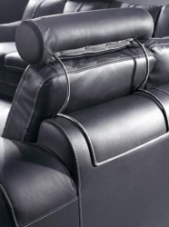Adjustable Advanced Designer Half Leather Sectional