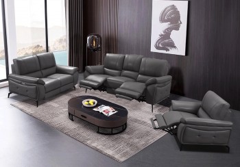 Contemporary Attractive Leather Living Room Set