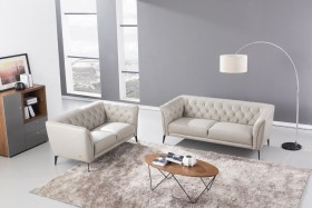 Ultra Contemporary Leather Living Room Set Safari