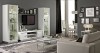 Modern White Gloss Italian Wall Unit with Lights