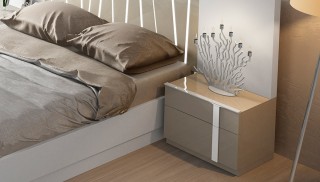 Stylish Wood High End Platform Bed