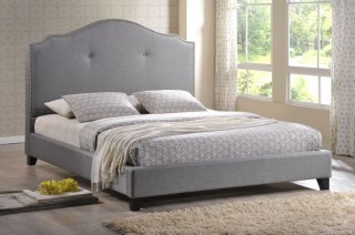 Graceful Leather High End Platform Bed