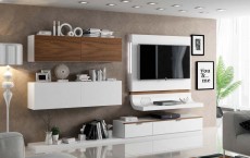 Elegant White Wall Unit for Living Room Elegant White Wall Unit for Living Room