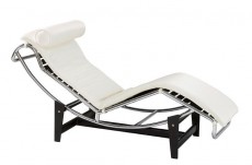 Leatherette Corbusier Chaise with Adjustable Tilt Leatherette Corbusier Chaise with Adjustable Tilt