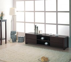 Greenwich Entertainment Center Finished in Rich Wenge Veneer