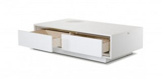 Modern White Crocodile Lacquer Coffee Table