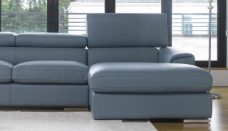 Adjustable Advanced Italian Top Grain Leather Sectional Sofa