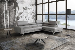 Sophisticated Top-Grain Leather Sectional