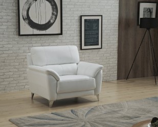 Unique Design White Leather Sofa Set