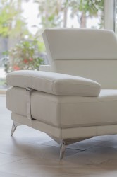 Overnice Tufted Full Italian Leather L-shape Furniture