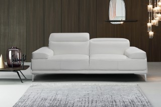 Leather Living Room Set with Movable Head Cushions