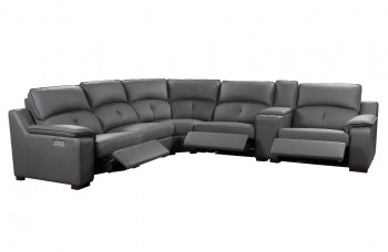 Elite Italian Top Grain Leather Sectional Sofa