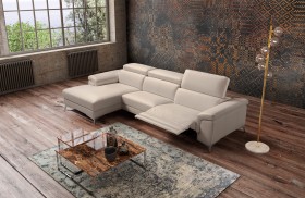 Stylish All Real Leather Sectional