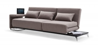 Truly Functional Fabric Convertible Pull Out Sofa Bed with Lounge