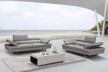 Manhattan Contemporary Italian Leather 2 PCs Sofa Set Manhattan Contemporary Italian Leather 2 PCs Sofa Set
