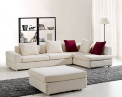 Stylish Microfiber Sectional in Colors