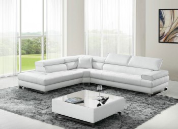 Classic Design Sectional Sofa in Italian Leather