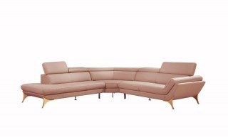 Luxury Sectional Upholstered in Real Leather