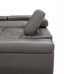 Sophisticated Leather Sectional with Chaise